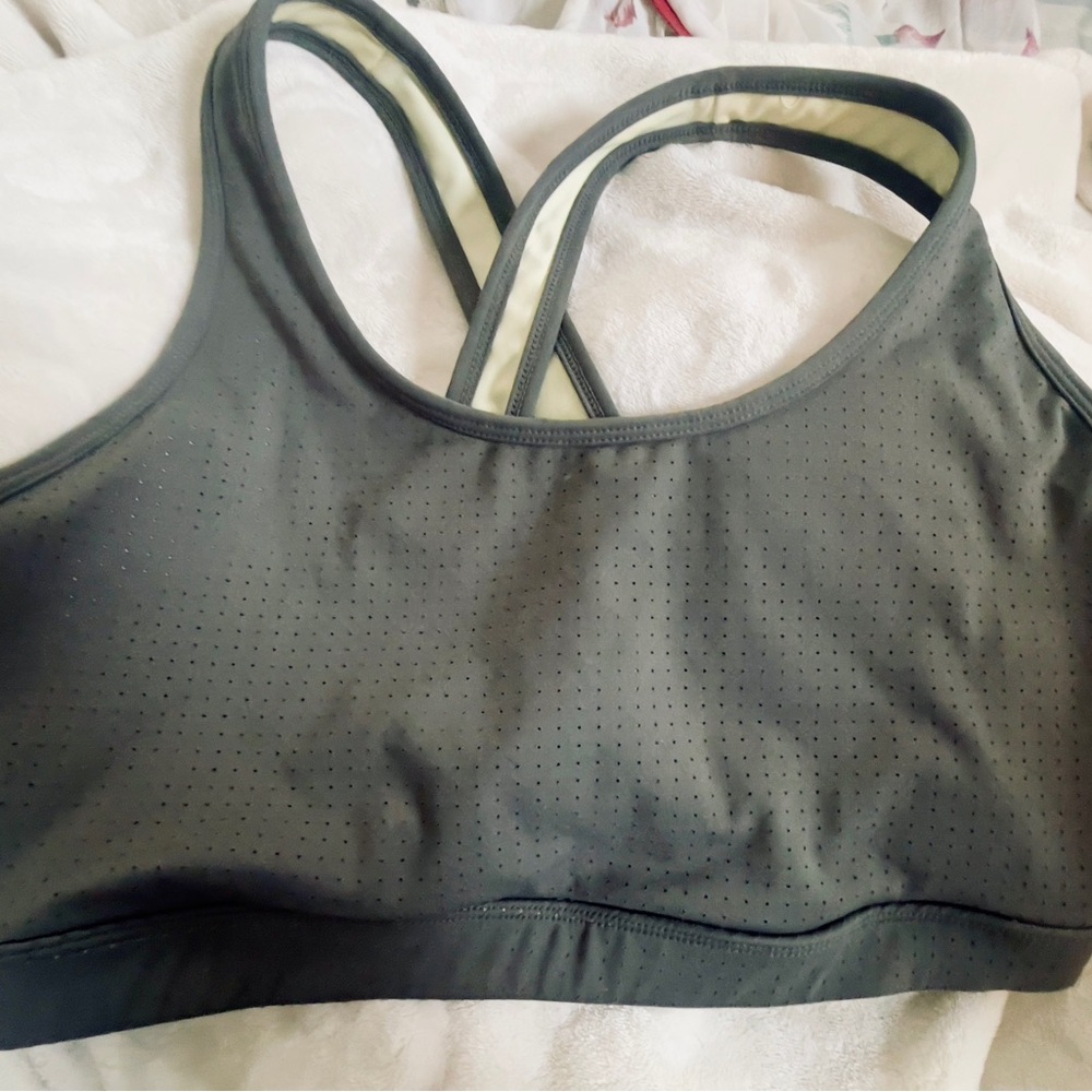 Avia Blue and Gray Strappy Sports Bras - Picture 8 of 8